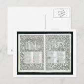 Kelmscott Chaucer（ケムスコット・チョーサー）、1896年にKelが発表 ポストカード (正面/裏面)