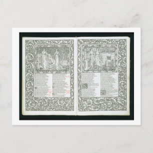 Kelmscott Chaucer(ケムスコット・チョーサー)、1896年にKelが発表 ポストカード