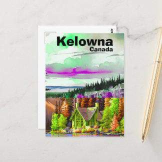 Kelowna BC旅行はがき、ブリティッシュコロンビア美術P ポストカード