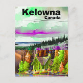 Kelowna BC旅行はがき、ブリティッシュコロンビア美術P ポストカード (正面)