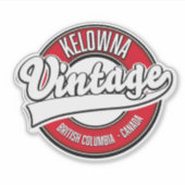 Kelowna British Columbia Canadaのロゴ シール (正面)