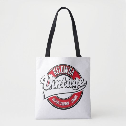 Kelowna British Columbia Canadaのロゴ トートバッグ (正面)