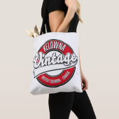 Kelowna British Columbia Canadaのロゴ トートバッグ (クローズアップ)