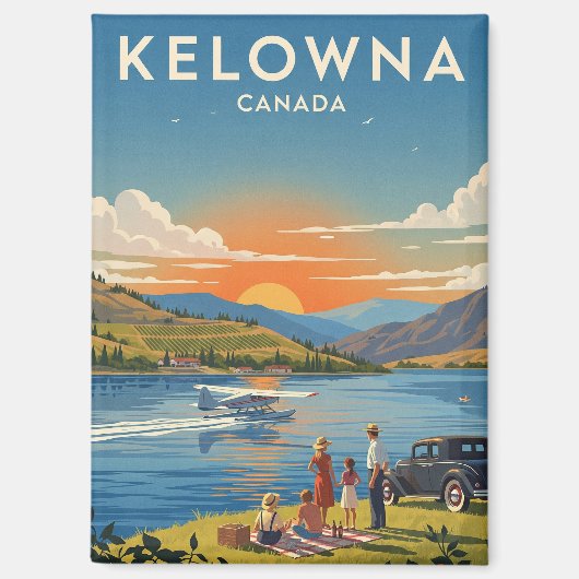 Kelowna Canada Travel マグネット (正面)