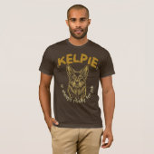 Kelpie Owner, Kelpie's 最高の Friend,Kelpieポートレート Tシャツ (正面フル)