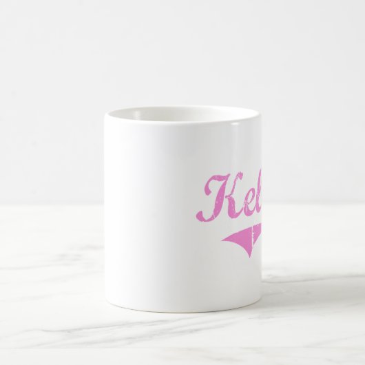 Kelseyのクラシックなスタイルの名前 コーヒーマグカップ (中央)