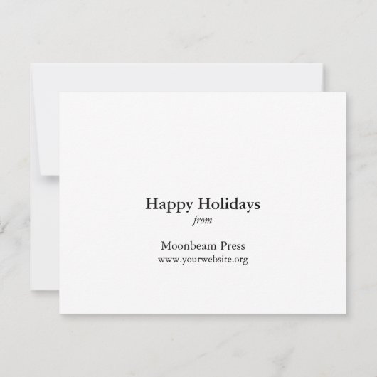 Kelsey letterpress印刷プレスのグリーティングカード サンキューカード (裏面)