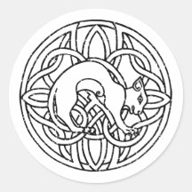 Keltisches Tribal Nordische Katze