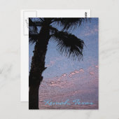 Kemah Palm Sunsetはがき – カスタマイズ ポストカード (正面/裏面)