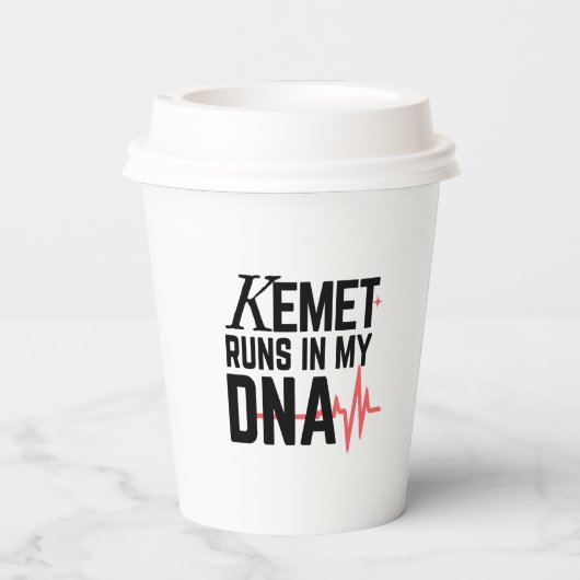 Kemet Runs in My DNA |  紙コップ (裏面)
