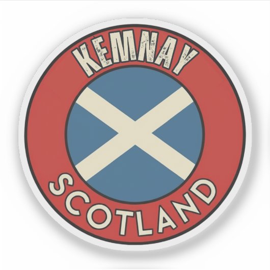 Kemnay, Scotland シール (正面)