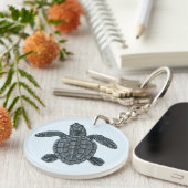 KempのRidleyのウミガメのHatchling Keychain キーホルダー (正面右)