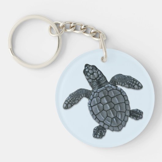 KempのRidleyのウミガメのHatchling Keychain キーホルダー (正面)