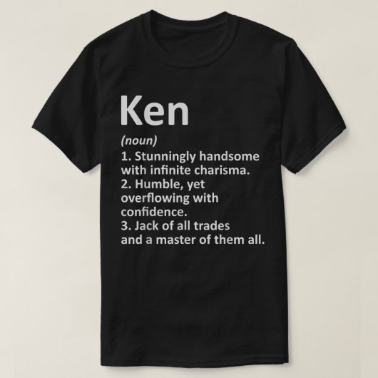 KEN定義名パーソナライズされた誕生日Gi Tシャツ (デザイン正面)