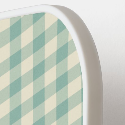 Ken パーソナライズされた Ginghamと申します ピックルボールラケット (左詳細)