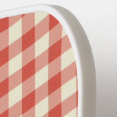 Ken パーソナライズされた Red Ginghamという名前 ピックルボールラケット (左詳細)