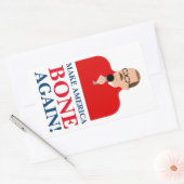 Ken Bone Stickers 「Make America Bone Again」 長方形シール (封筒)