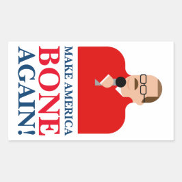Ken Bone Stickers 「Make America Bone Again」 長方形シール