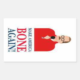 Ken Bone Stickers 「Make America Bone Again」 長方形シール