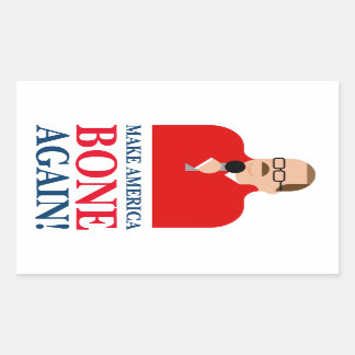 Ken Bone Stickers 「Make America Bone Again」 長方形シール