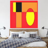 Ken Gage Egg Invader I キャンバスプリント (インサイチュ (寝室))