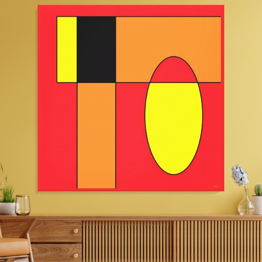 Ken Gage Egg Invader I キャンバスプリント (インサイチュ (リビング))