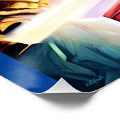 Ken Gage Fire the Laser Canonsレトロアート ポスター (コーナー)