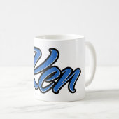 Ken Vorname Name blue Tasse Kaffeetasse コーヒーマグカップ (正面右)