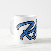 Ken Vorname Name blue Tasse Kaffeetasse コーヒーマグカップ (正面左)