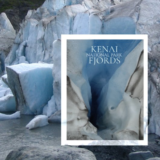 Kenai Fjords国立公園の氷河ムーラン出口 ポストカード