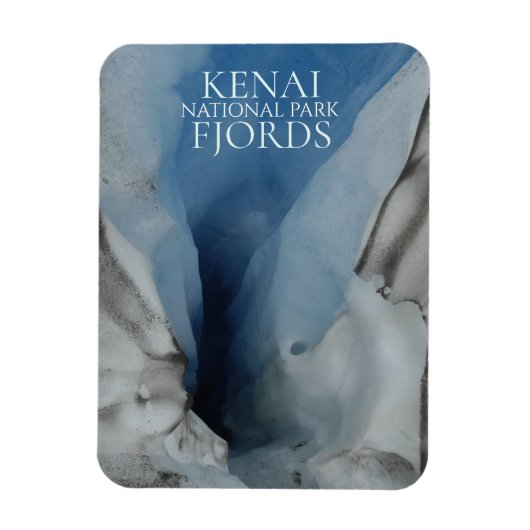 Kenai Fjords国立公園の氷河ムーラン出口 マグネット (縦)
