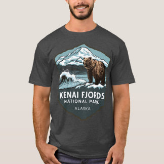 Kenai Fjords国立公園アラスカ野生生物Tシャツ Tシャツ