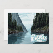 Kenai Fjords Alaska Fjord Art Print ポストカード (正面/裏面)