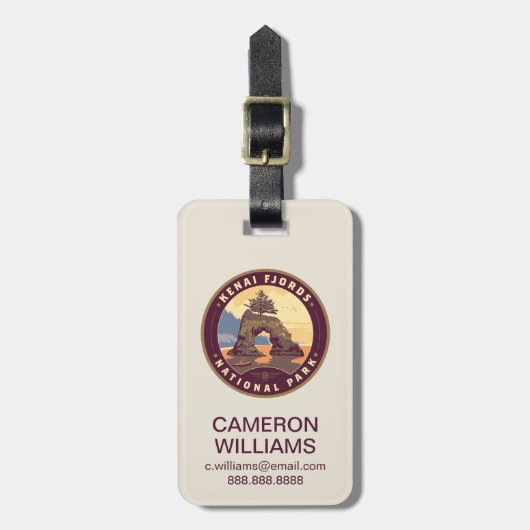 Kenai Fjords National Parks ラゲッジタグ (正面縦)