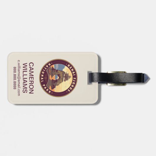 Kenai Fjords National Parks ラゲッジタグ (裏面横)