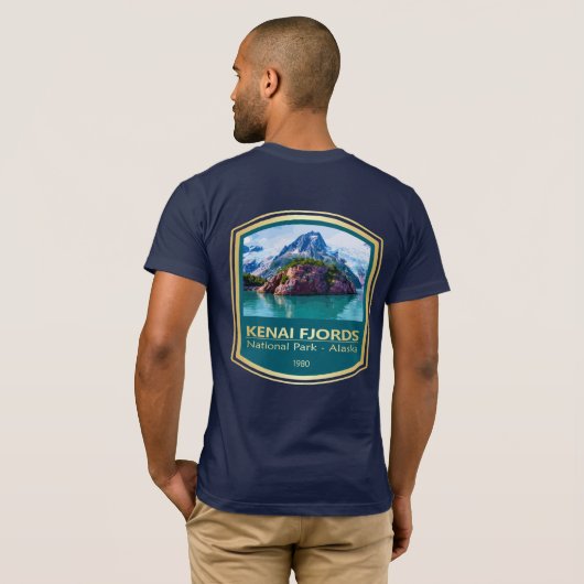 Kenai Fjords NP (PF1) Tシャツ (裏面フル)