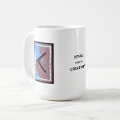Kenaz Rune Mug – 創造性! コーヒーマグカップ (正面左)