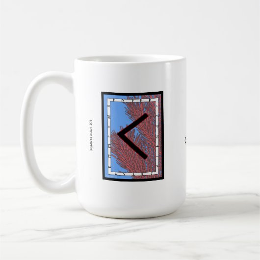 Kenaz Rune Mug – 創造性! コーヒーマグカップ (左)