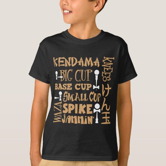 Kendamaのブロック、gold2 Tシャツ (正面)
