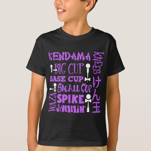 Kendamaのブロック、purple2 Tシャツ (正面)