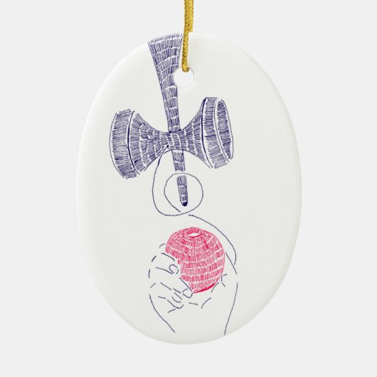 KENDAMA セラミックオーナメント (正面)