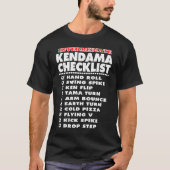 Kendama Intermediate Tricks Checklist Fan Tシャツ (正面)