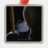 KendoのFencer 6のポートレート メタルオーナメント (正面)