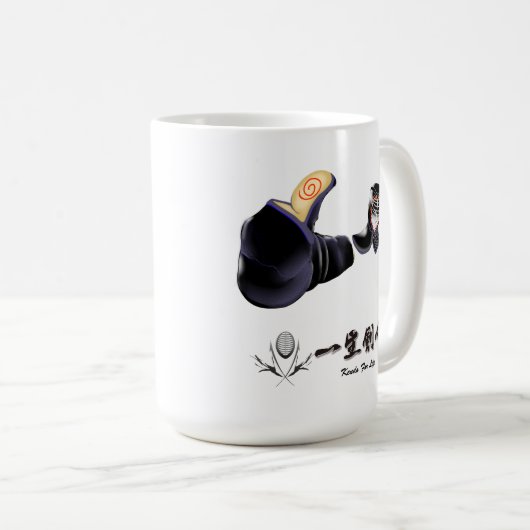 Kendo最も最高のなシリーズ（の剣道さいこーの）のマグ コーヒーマグカップ (正面右)