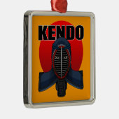 Kendo men1 メタルオーナメント (右)