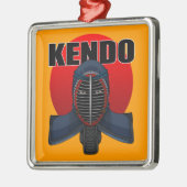 Kendo men1 メタルオーナメント (左)