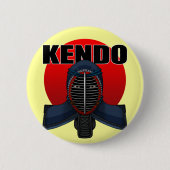 Kendo men1 缶バッジ (正面)