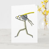 Kendo Stickman カード (黄色い花)