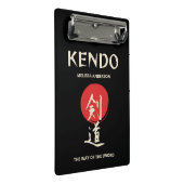 Kendo Vintage Red Black ミニクリップボード (アングル)