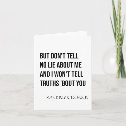 Kendrick Lamar - Euphoria (punchline)ステッカー カード (正面)